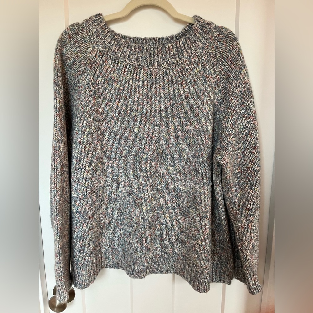 Chaps multi color crewneck sweater, size XL